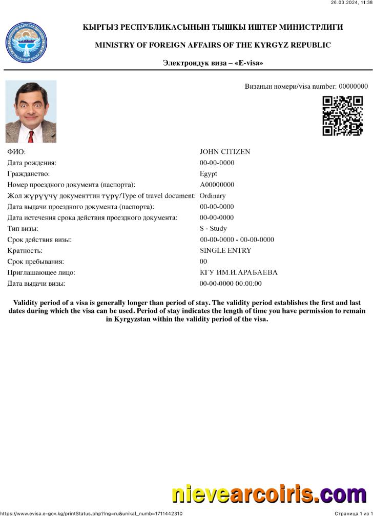 Kyrgyz Republic e-visa